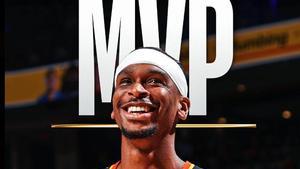 Shai Gilgeous-Alexander, jugador de Oklahoma City Thunder, MVP de la NBA en la temporada 2024-25
