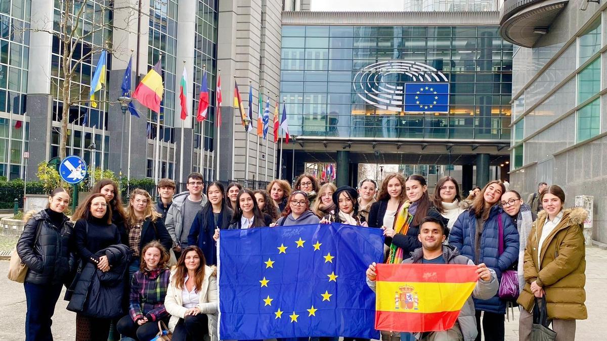 Participantes en la visita a Bruselas.