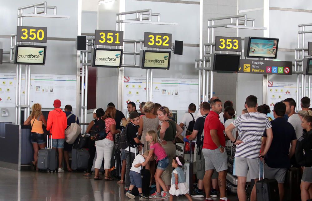 Operación retorno en el aeropuerto de Málaga