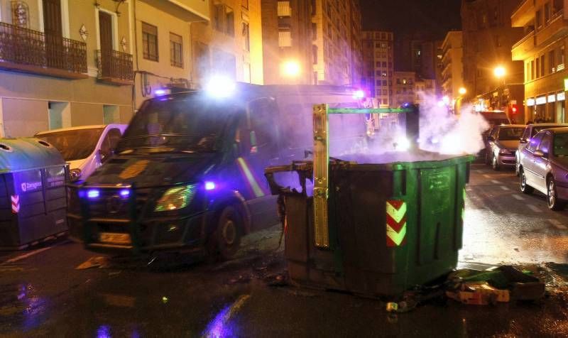 Fotogalería de los incidentes en Zaragoza