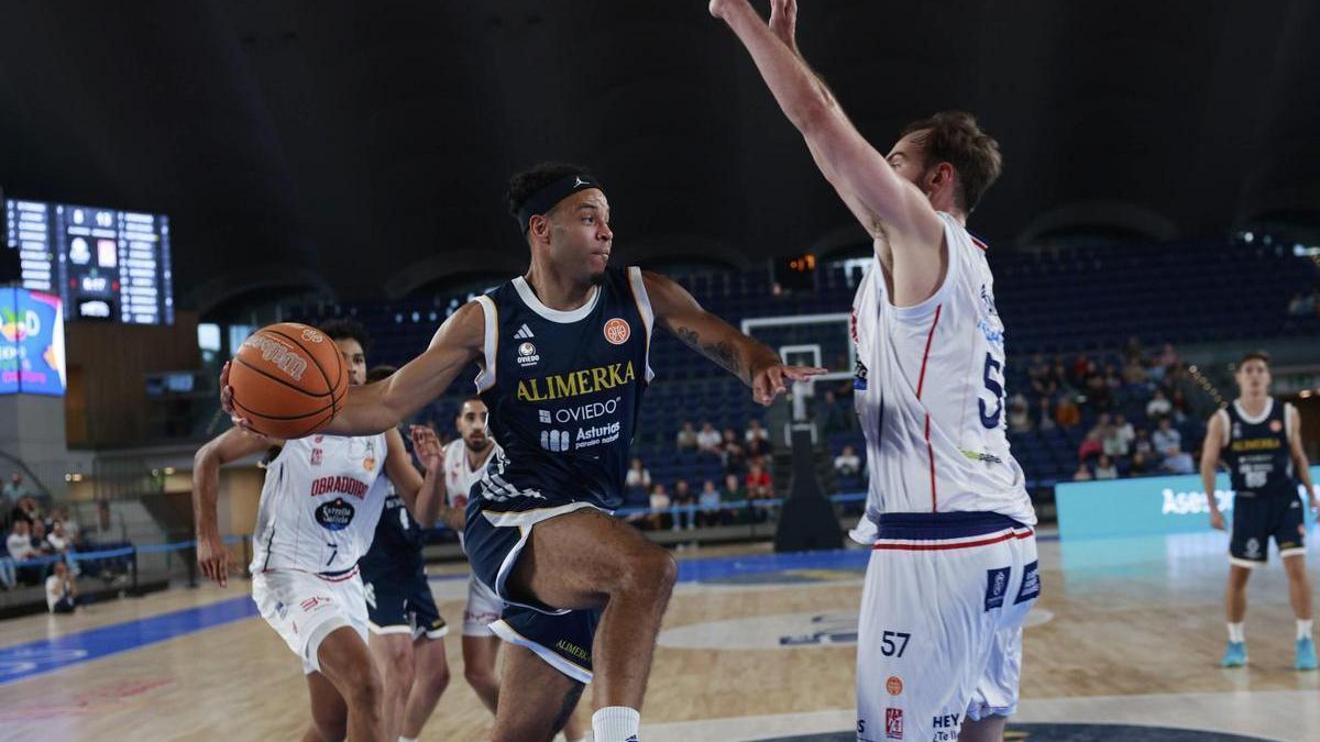 Marques Townes, en el Alimerka Oviedo-Obradoiro de Copa España de la pasada temporada.