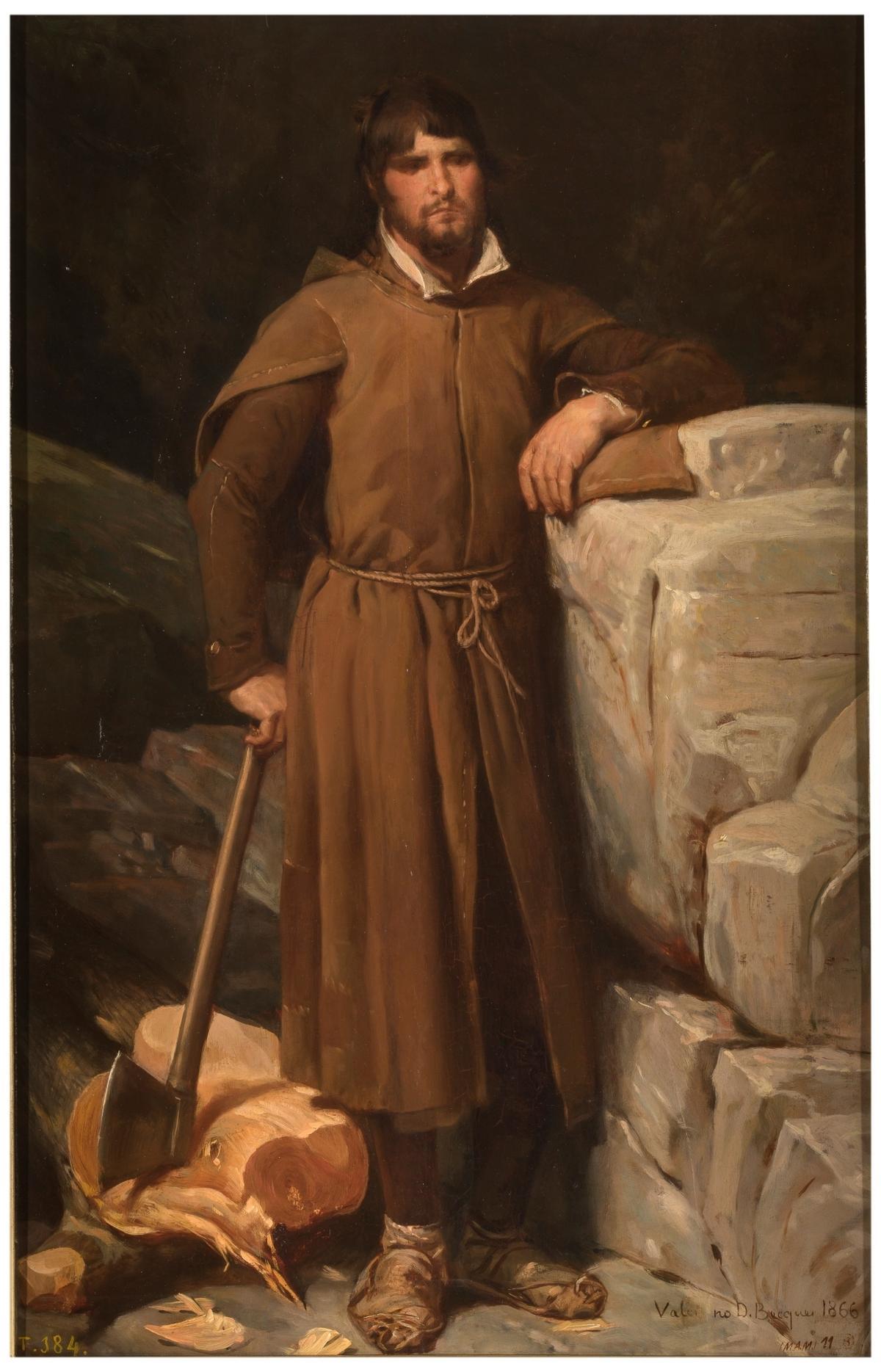 'Un leñador', de Valeriano Bécquer.