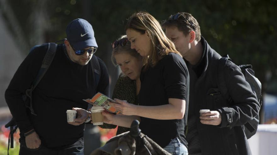 La tasa de turismo creció en febrero.