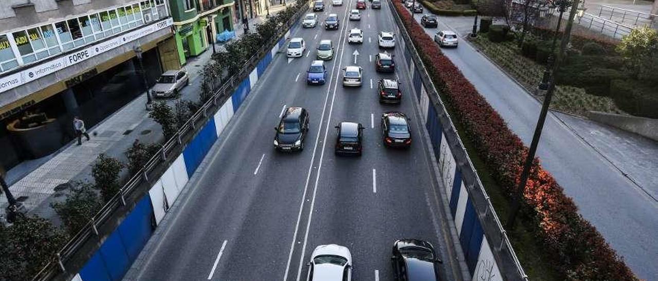 La avenida de Santander en Oviedo.