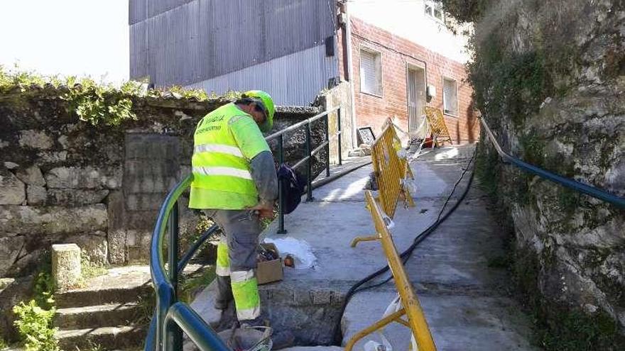 Obras de Viaqua en Santa Ana, Estribela. // Fdv