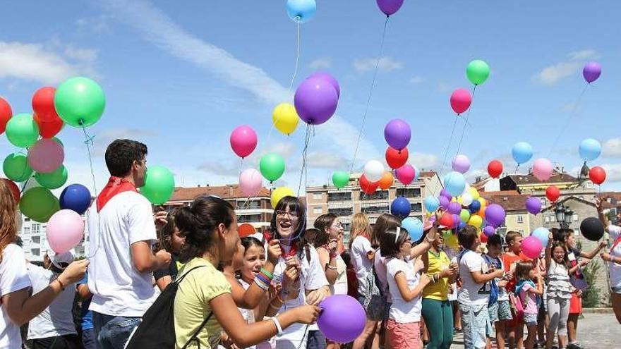 Campamento urbano del pasado año en Ourense. // Iñaki Osorio