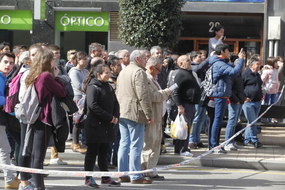 Atraco banco en Gijón.