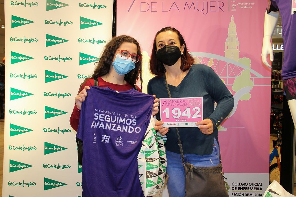 Carrera de la Mujer Murcia 2022: Entrega de dorsales jueves por la tarde