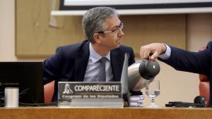 Pablo Hernández de Cos, Gobernador del Banco de España, durante su comparecencia en el Congreso de los Diputados.