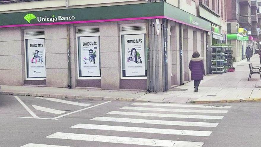 Oficina bancaria en una localidad de la provincia de Zamora.