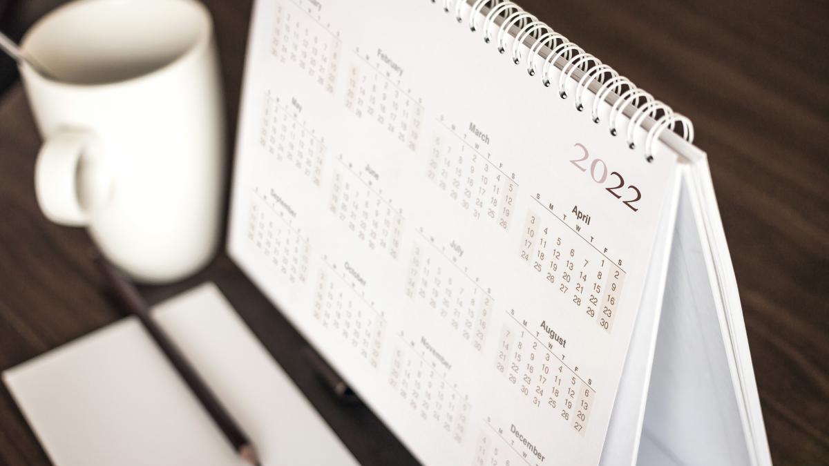 Calendario laboral del 2022