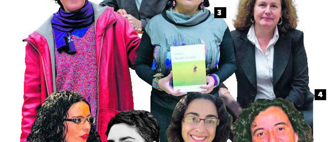 (1) Esther Prieto; (2) Iris Díaz Trancho; (3) PIlar Arnaldo; (4) Consuelo Vega; (5) Vanessa Gutiérrez; (6) Laura Marcos; (7) Paquita Suárez Coalla; (8) Berta Piñán.