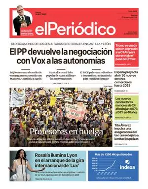 La portada de EL PERIÓDICO del 17 de marzo de 2026