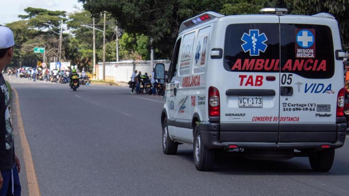 Una ambulancia en Colombia.