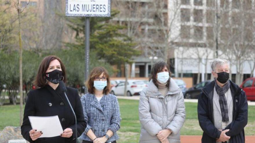 Zaragoza inaugura el parque de las Mujeres para revindicar el papel de ellas en la historia