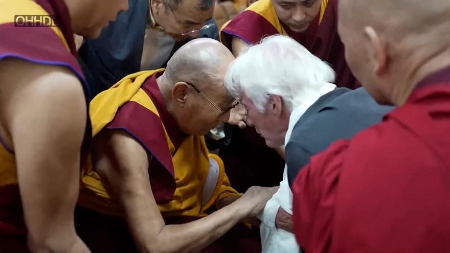 Richard Gere se une al dalái lama en la India para la semana clave de la sucesión tibetana