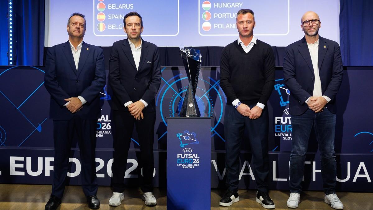 Jesús Velasco, durante el sorteo del Europeo