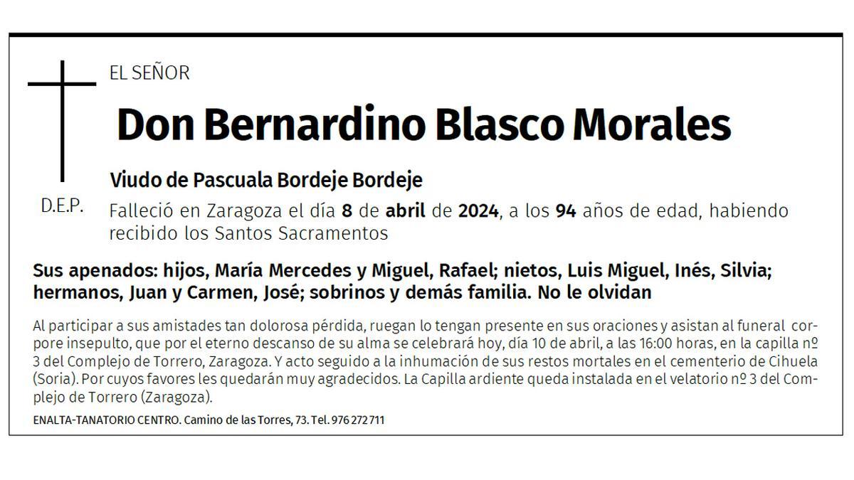Don Bernardino Blasco Morales