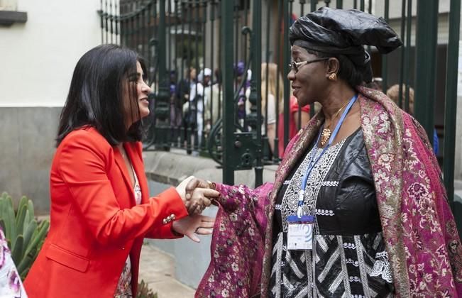 16/05/2016.Inauguración del I Encuentro de Parlamentarias Canarias-África.Hanna Birna.Catherine Samba-Panza.Carolina Darias.Maria Teresa Fernandez de la Vega.Barbara Hendricks.Santa Cruz de Tenerife