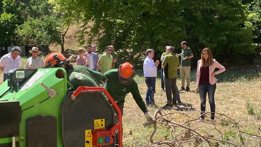 Transición Ecológica promueve la trituración de restos agrícolas en las proximidades de los parques naturales