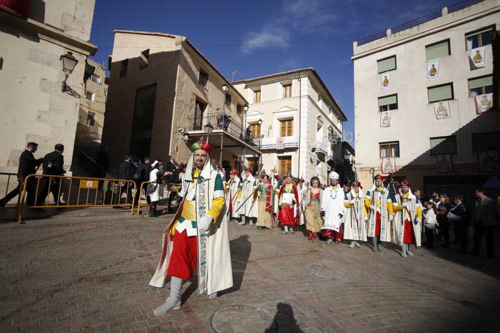 La subida de la Patrona al santuario pone fin a las fiestas en Biar