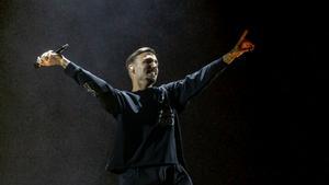 El cantante Rels B durante su concierto en el Movistar Arena