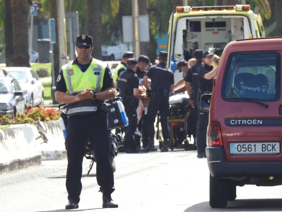 Herida en un atropello en Maspalomas