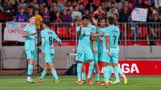 El 1x1 al descanso del Barça contra el Almería