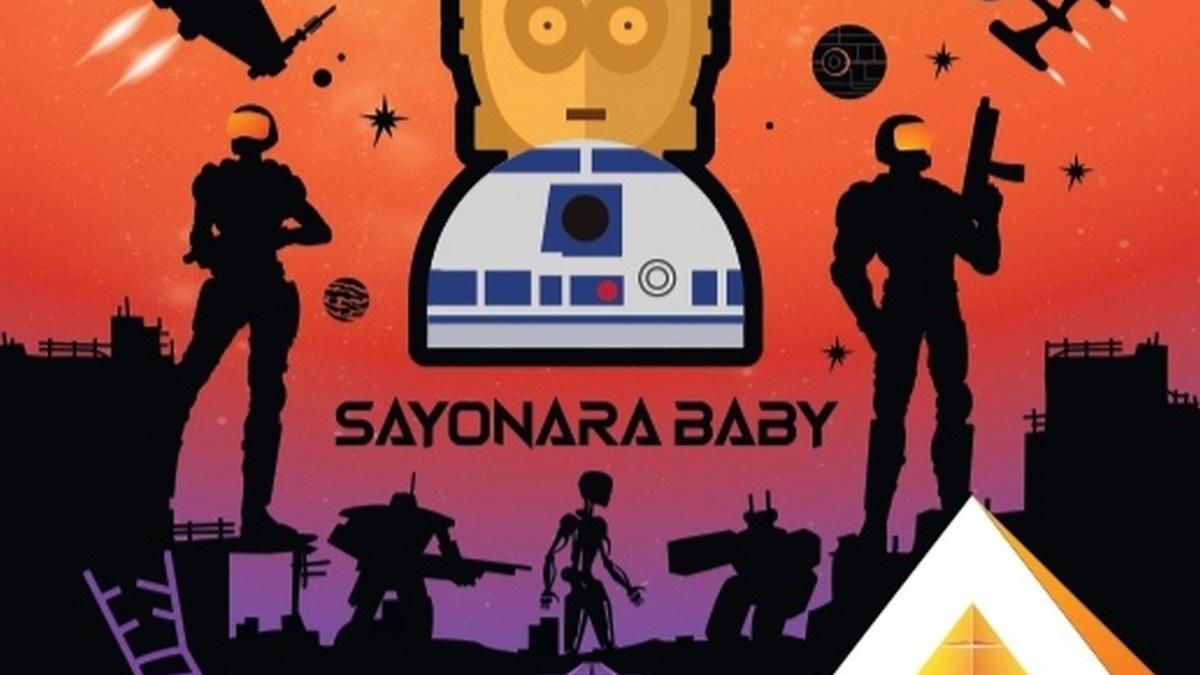 Imagen del cartel anunciador de la exposición &#039;Sayonara Baby&#039;.