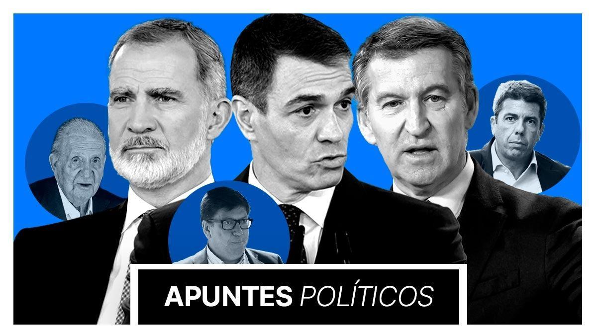Felip VI, Sánchez i Feijóo s’enfronten als seus fantasmes familiars