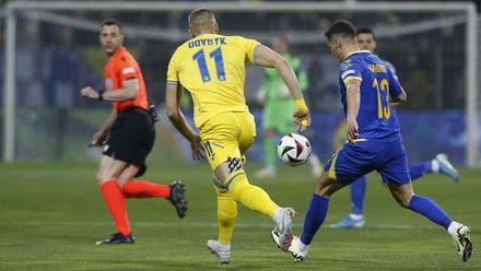 El gol de Artem Dovbyk a Bosnia