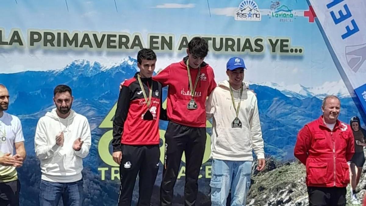Dani Palacios, en lo más alto del podio.