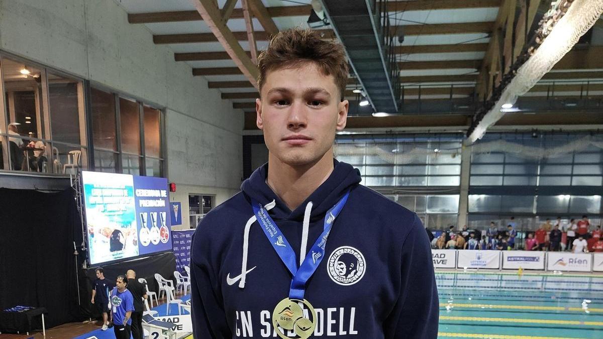 Diego Mira, en el último Campeonato de España de piscina corta