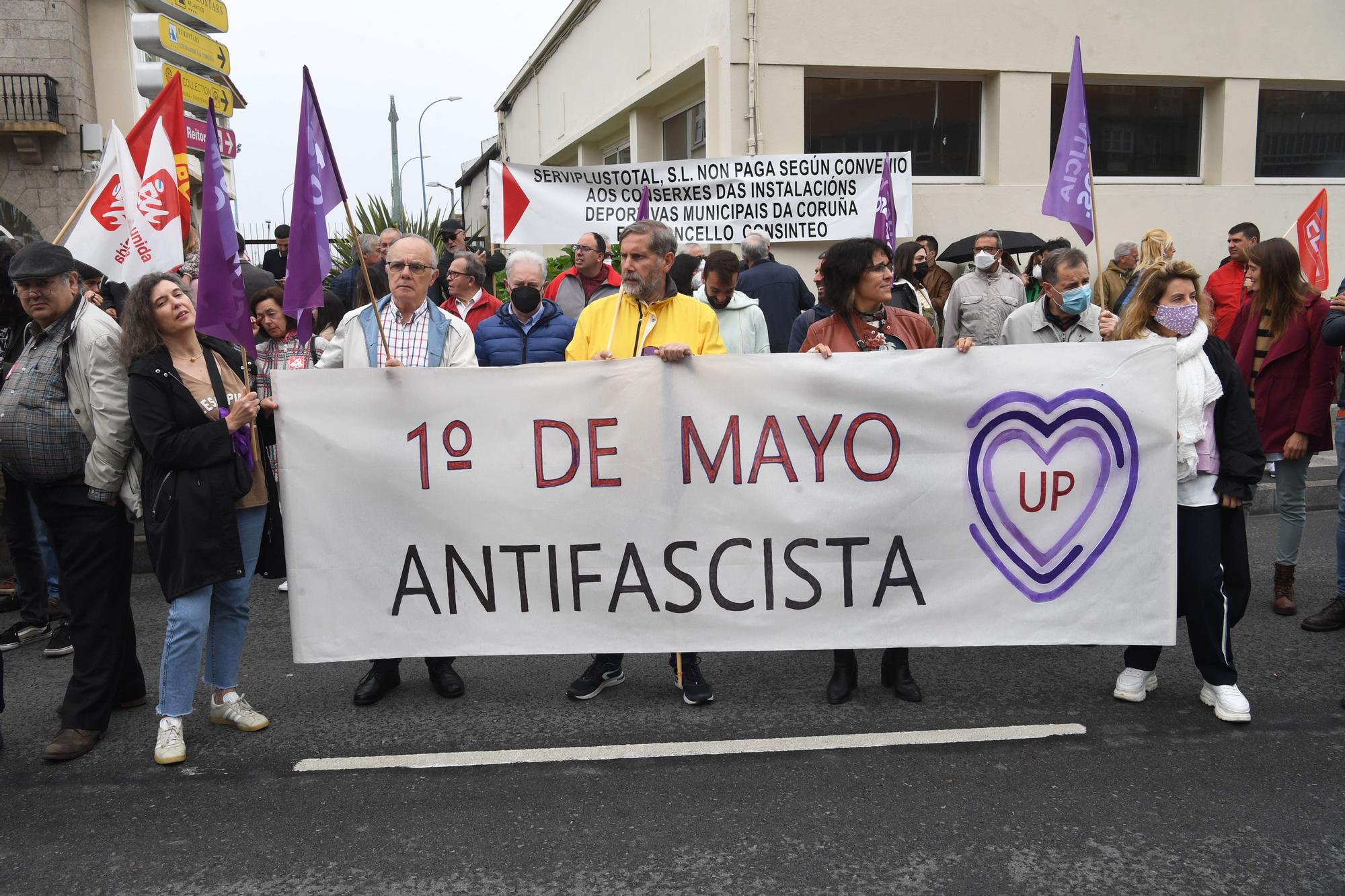 Manifestación por el 1 de mayo en A Coruña