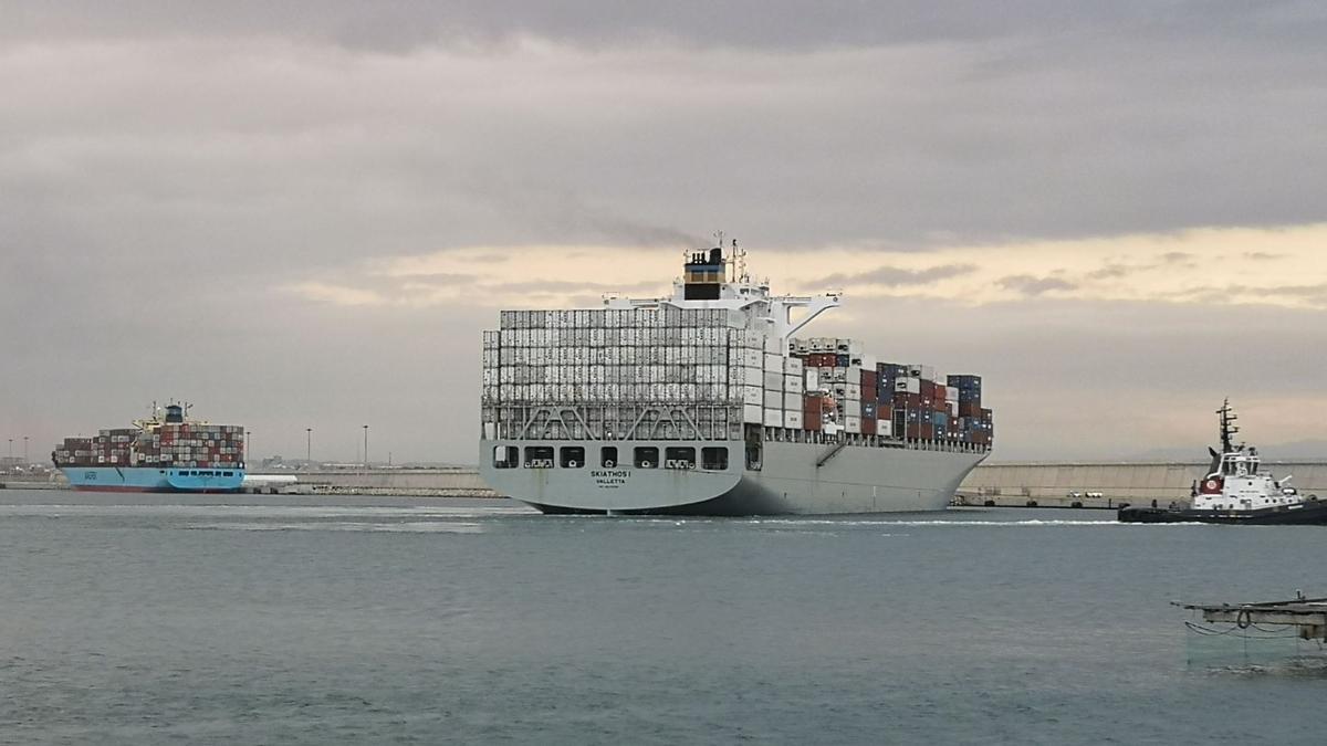 Uno de los dos buques confinados en Valencia pide hacer carga y descarga