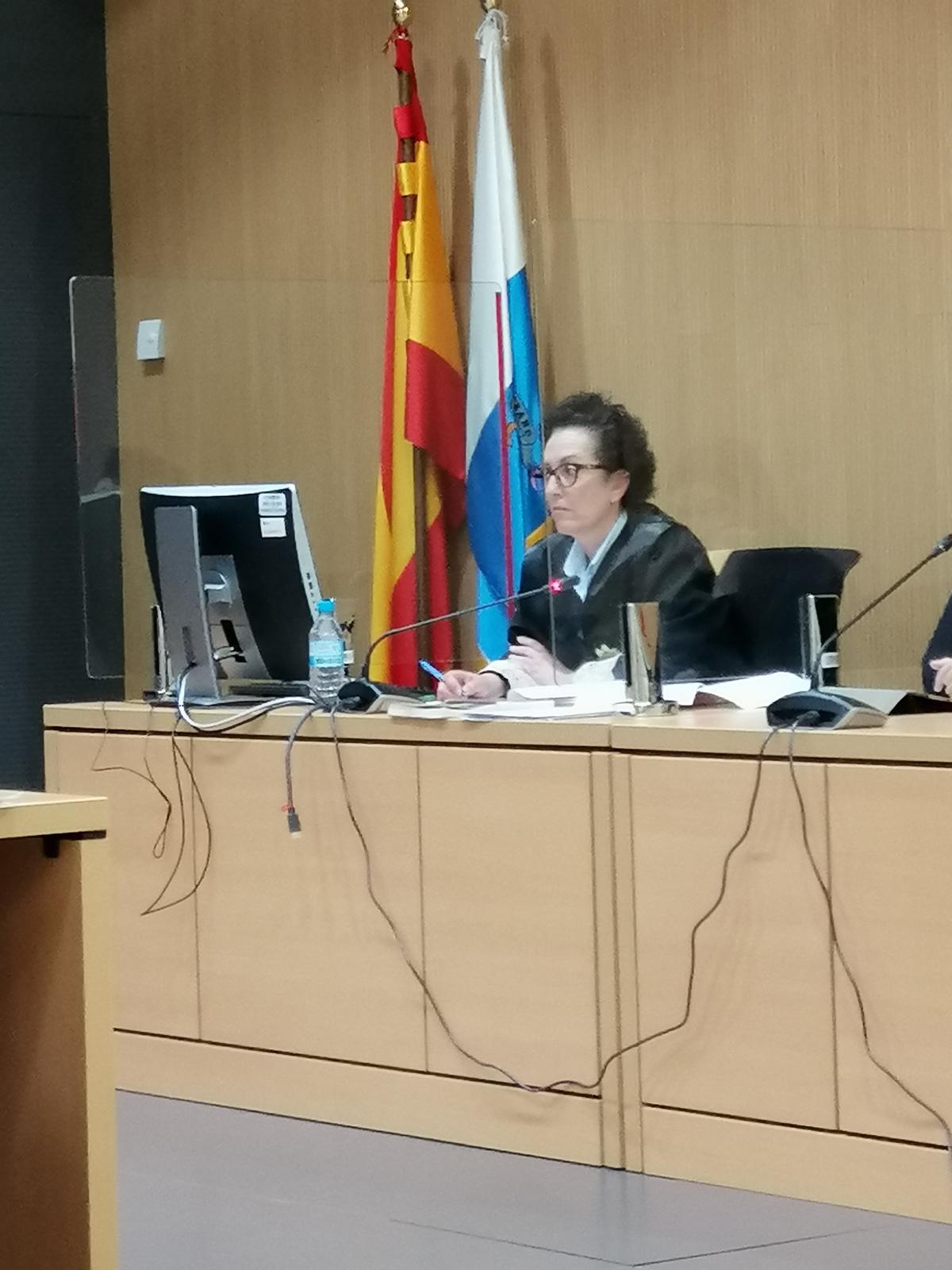La fiscal Evangelina Ríos durante la celebración de la vista de este martes