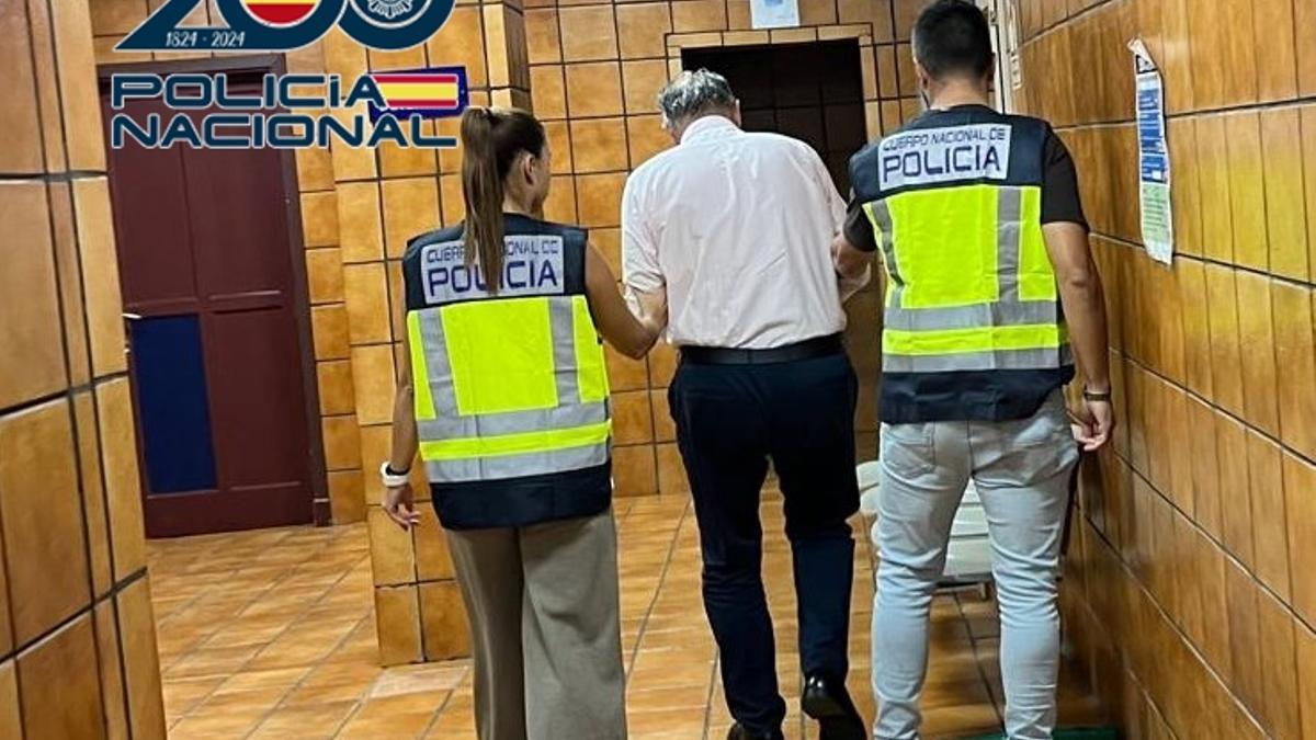 El detenido, Fernando U. B., en el momento de su detención.