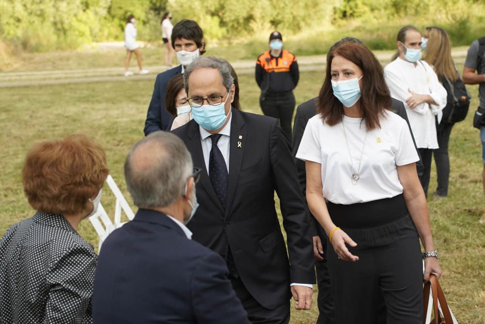 Acte d'homenatge a les víctimes de la covid-19 a Girona