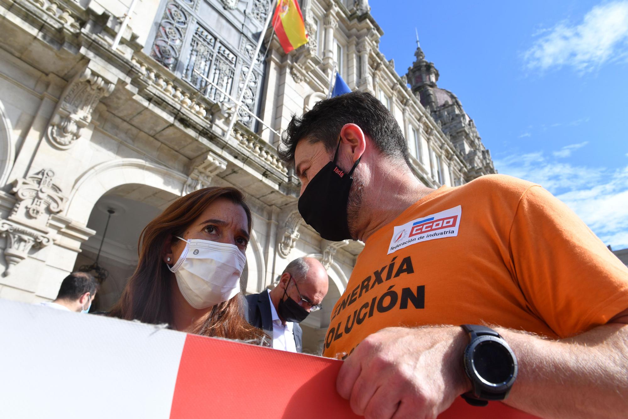 Nueva proteta de la plantilla de Alu Ibérica, sin cobrar y a la espera de ERTE