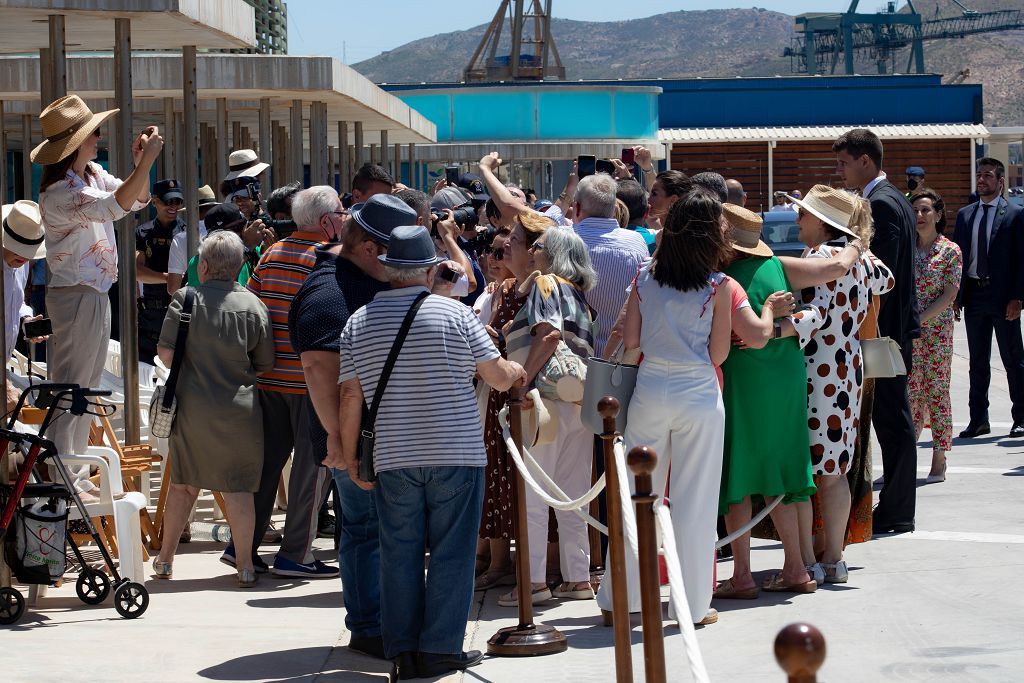 Así ha sido la visita de la reina Letizia a Cartagena