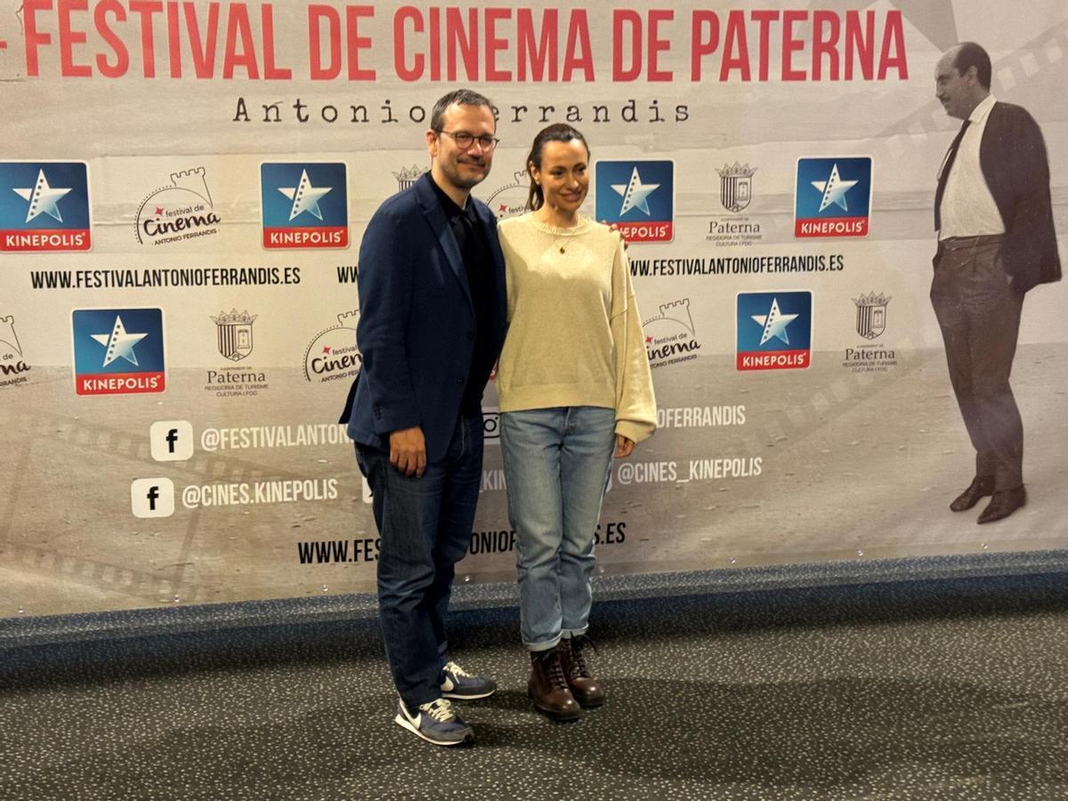 David Serrano y Natalia Verbeke, durante la presentación de Lapönia.