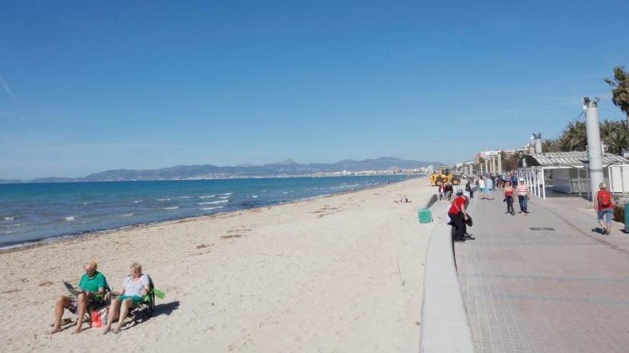 Die Playa de Palma im Winter.