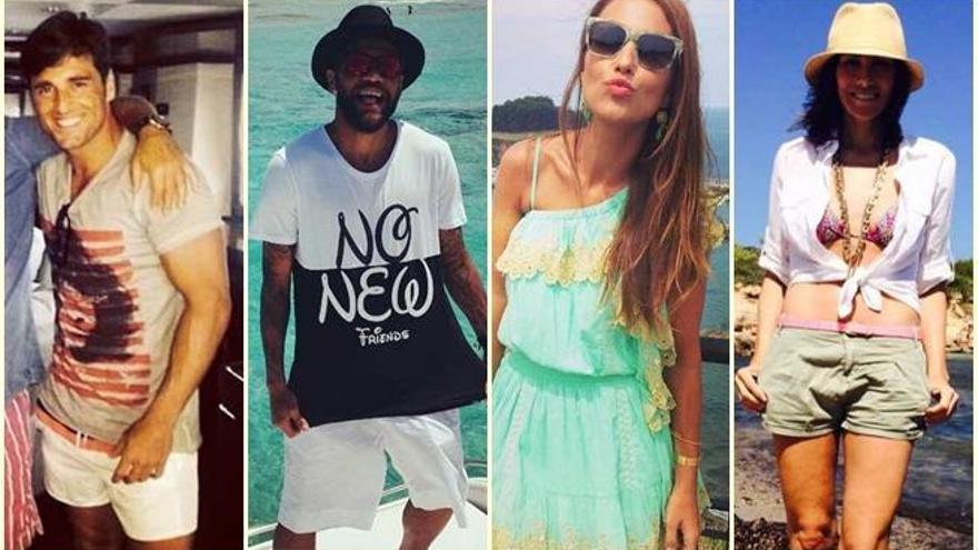 Los famosos optan por ropas cómodas para la playa.