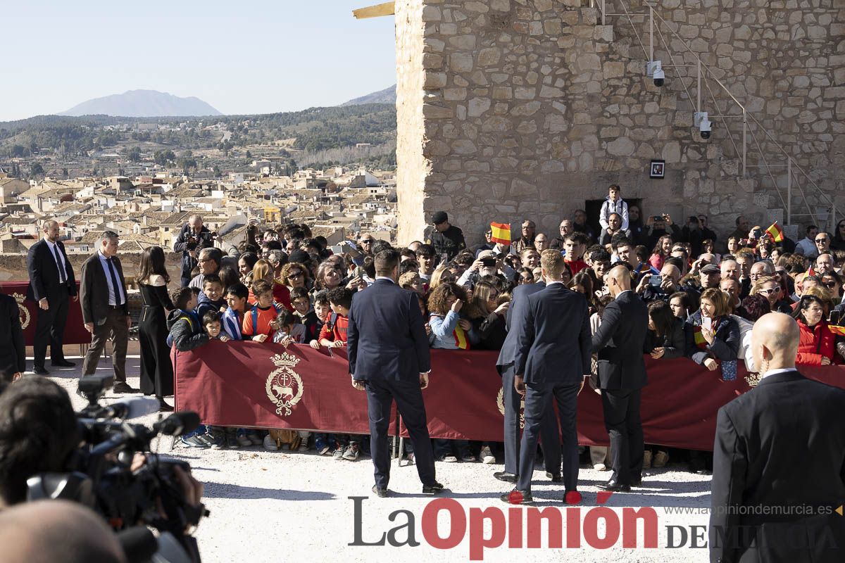 Visita de los reyes de España a Caravaca (explanada de la Basílica)