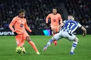 El 1x1 del Barça contra la Real Sociedad al descanso