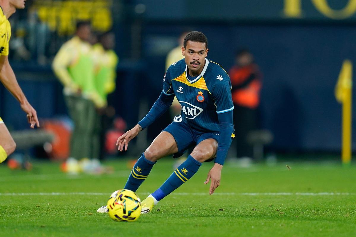 Cyril Ngonge, en su debut con el Espanyol en La Cerámica