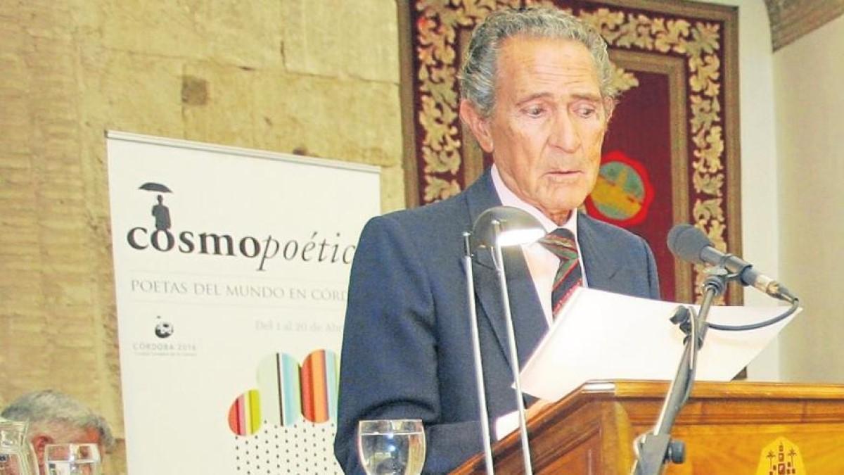 Antonio Gala, en la clausura de Cosmopoética, en el 2008.