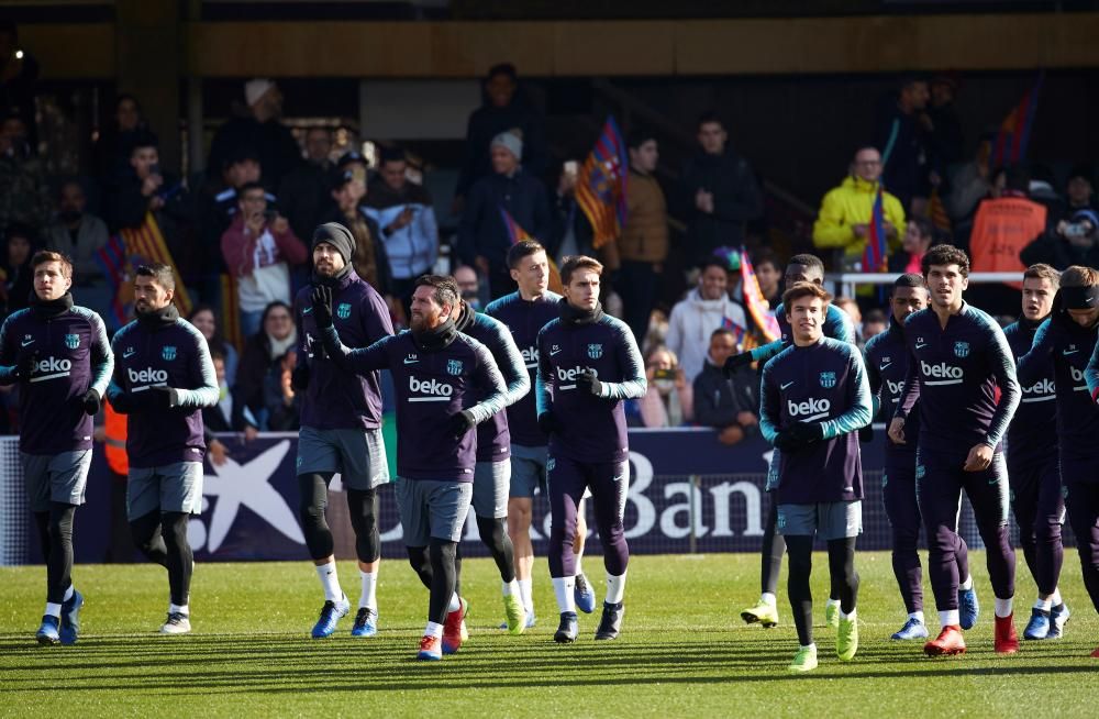 Entrenament portes obertes del Barça