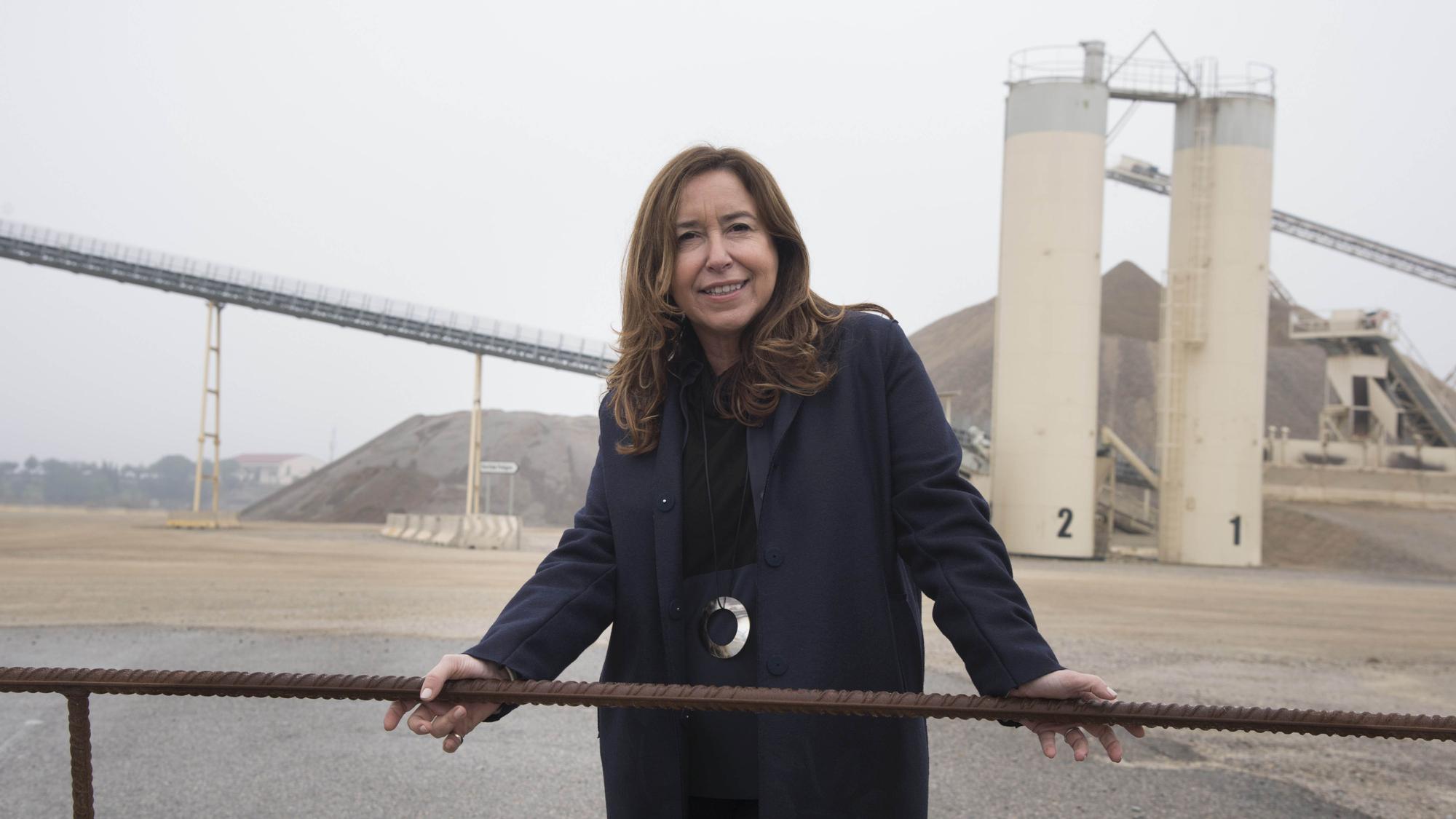 Anna Vallés, en el complejo industrial de Sorigué en el municipio leridano de Balaguer.