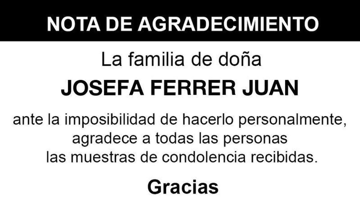 Nota Josefa Ferrer Juan